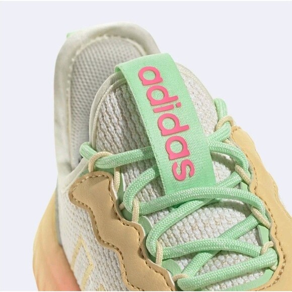 Adidas Kaptir Flow 2.0 Off White Wonder White Lucid Pink JR8090 Men\'s Size 7 main image 5